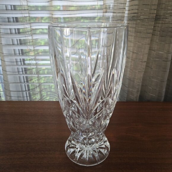 Cristal D'Arques France Tradition Vase, VTG Embossed Crystal Tall Vase 11.75" - Picture 2 of 13